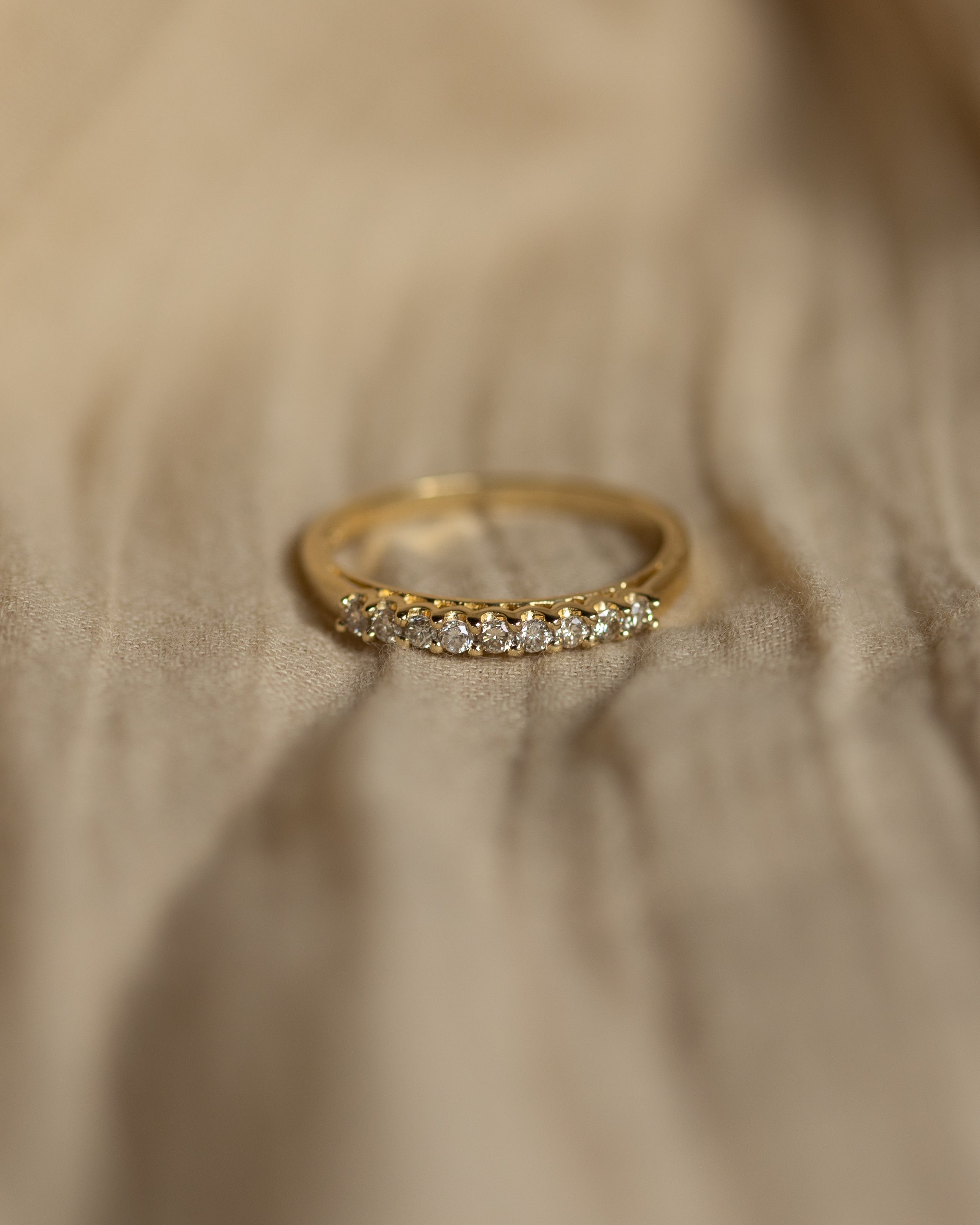 Marcia Vintage 9ct Gold Diamond Half Eternity Ring