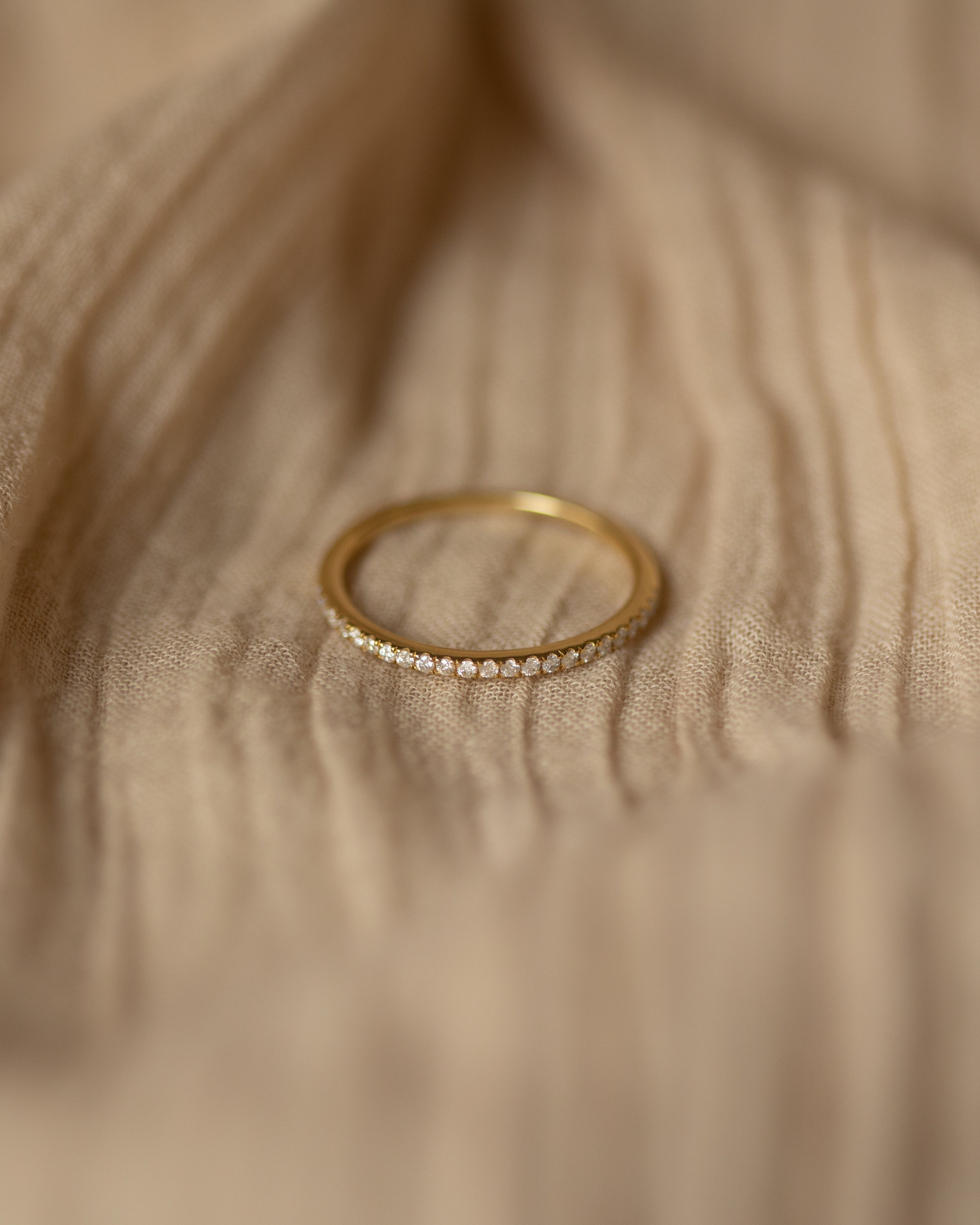 Image of Esmée 18ct Gold Diamond Half Eternity Ring