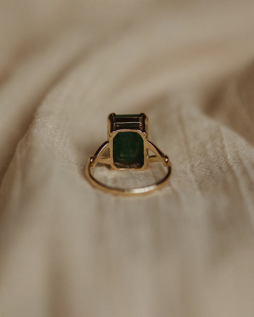 Rosita Vintage 9ct Gold Emerald Ring