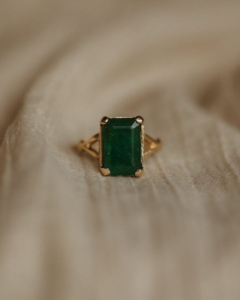 Rosita Vintage 9ct Gold Emerald Ring