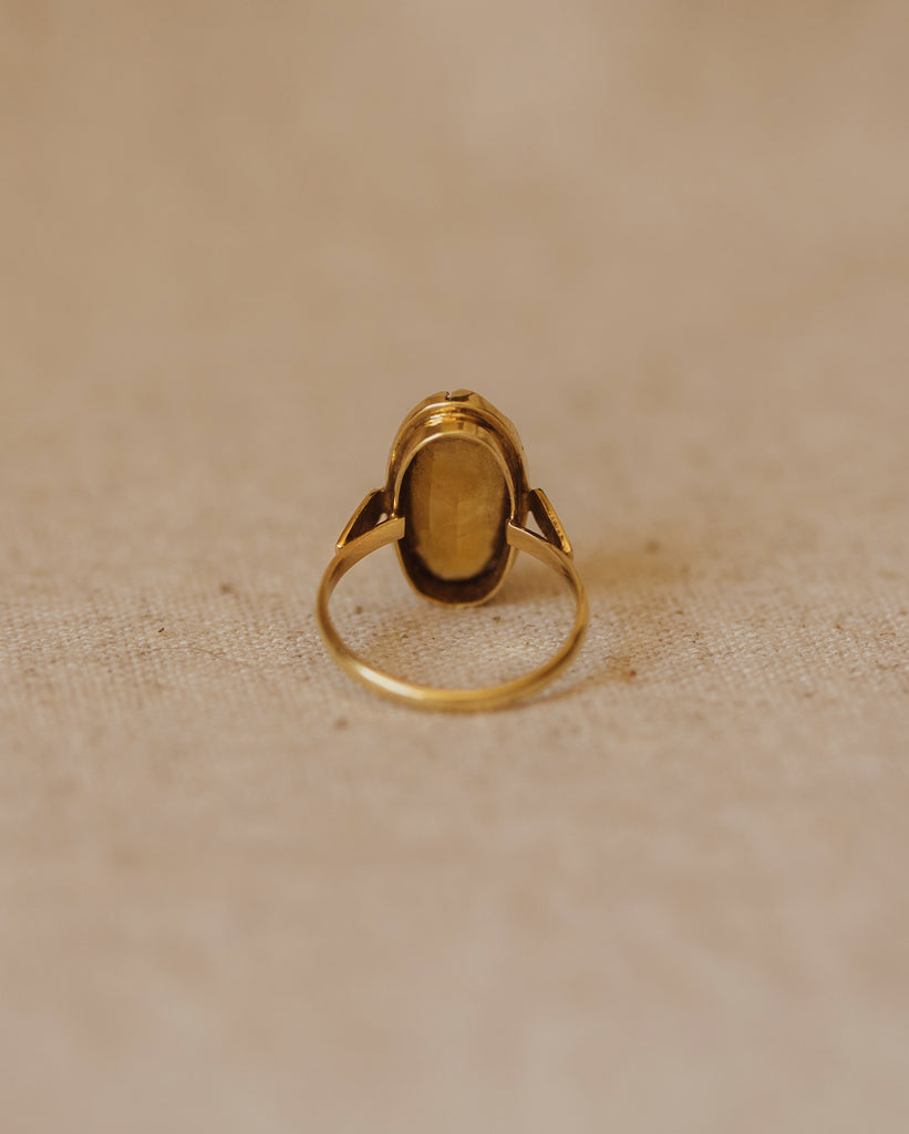 Jean Vintage 9ct Gold Smoky Quartz Ring