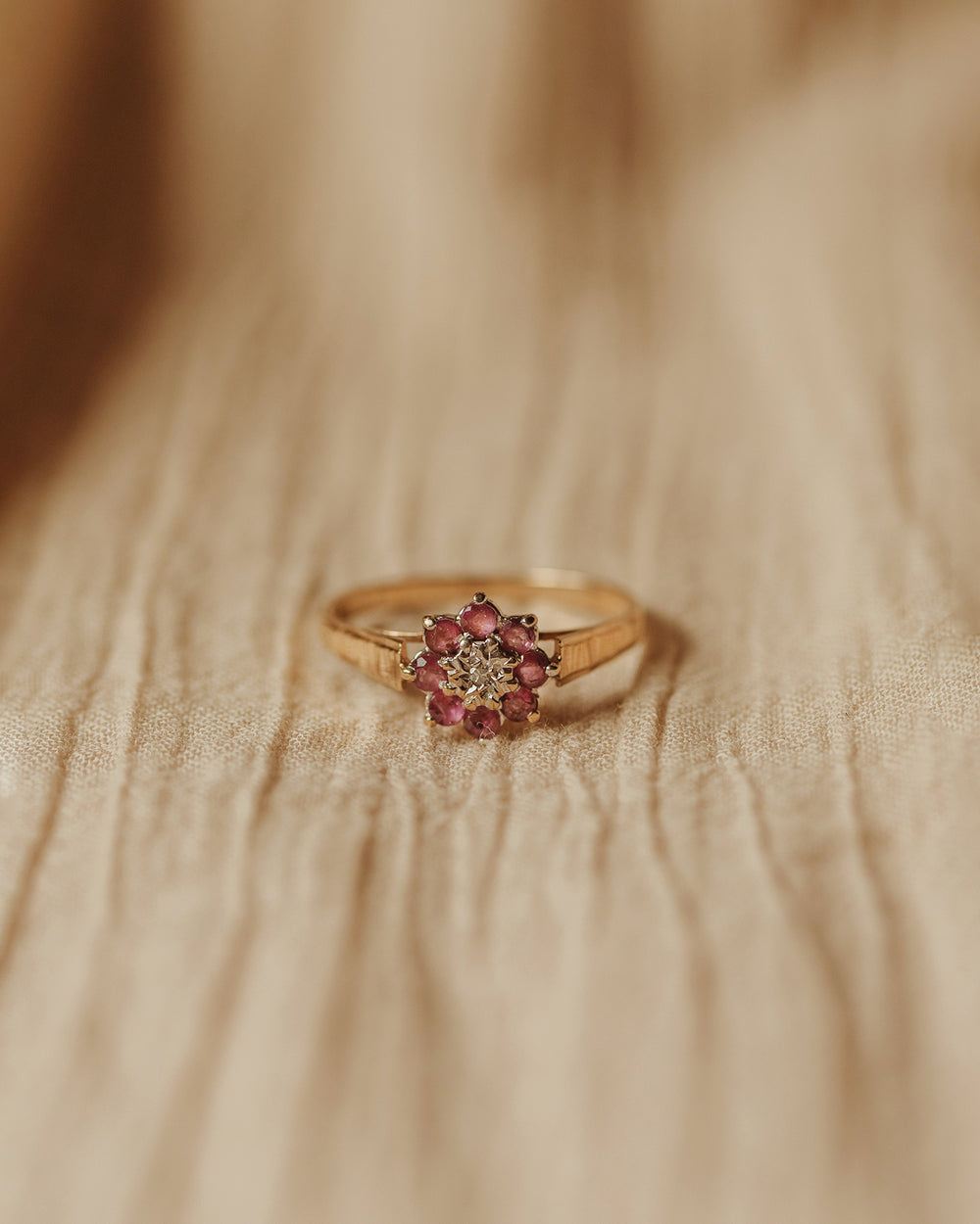 Rosalie 9ct Gold Ruby & Diamond Ring