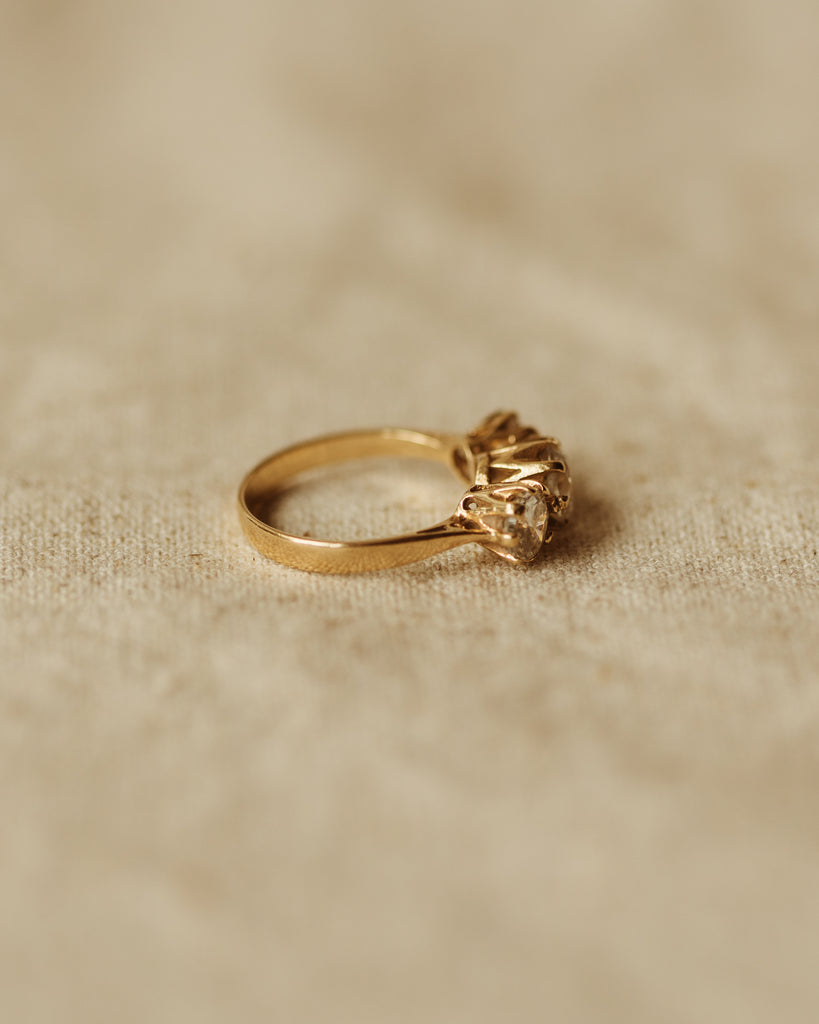 Bertha Vintage 9ct Gold Trilogy Ring