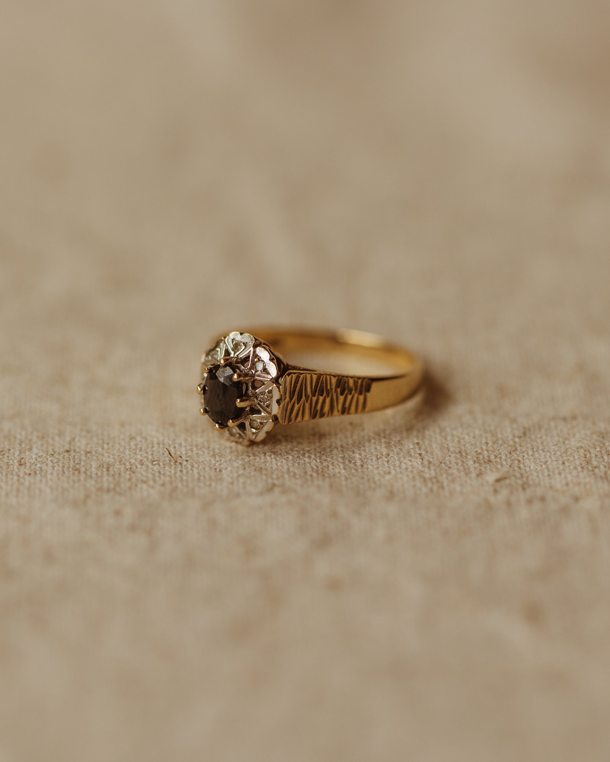 Nell Vintage 9ct Gold Sapphire & Diamond Ring
