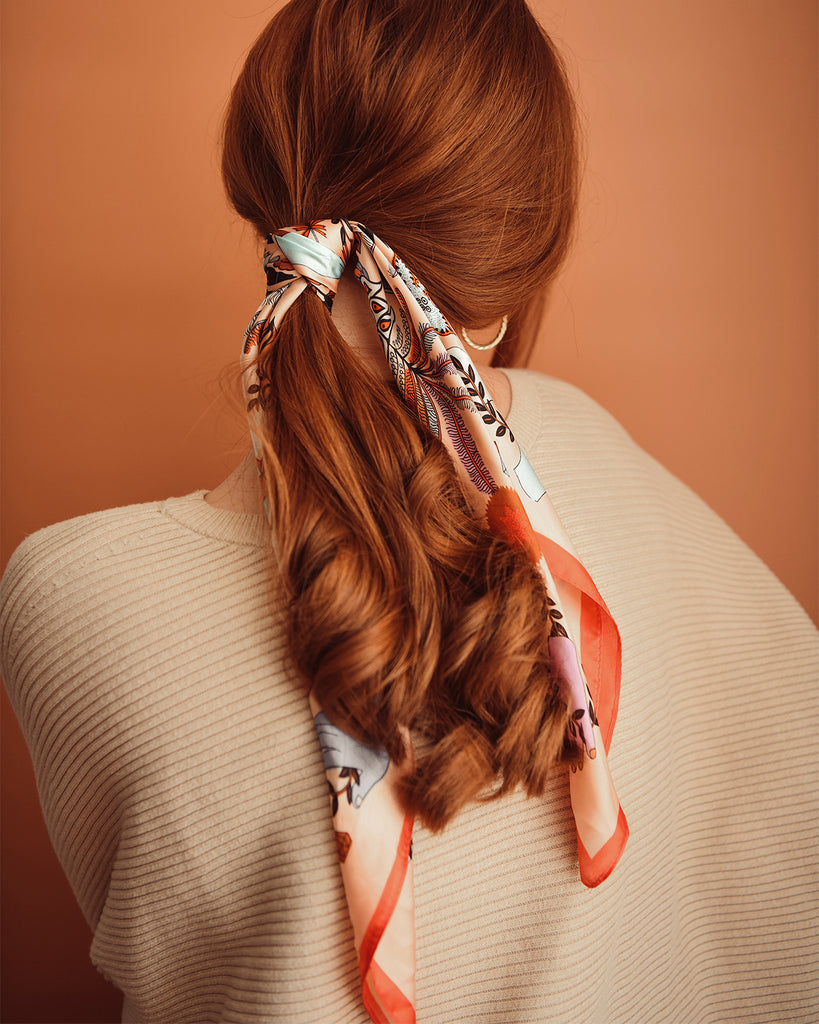 How To Wear A Silk Hair Scarf