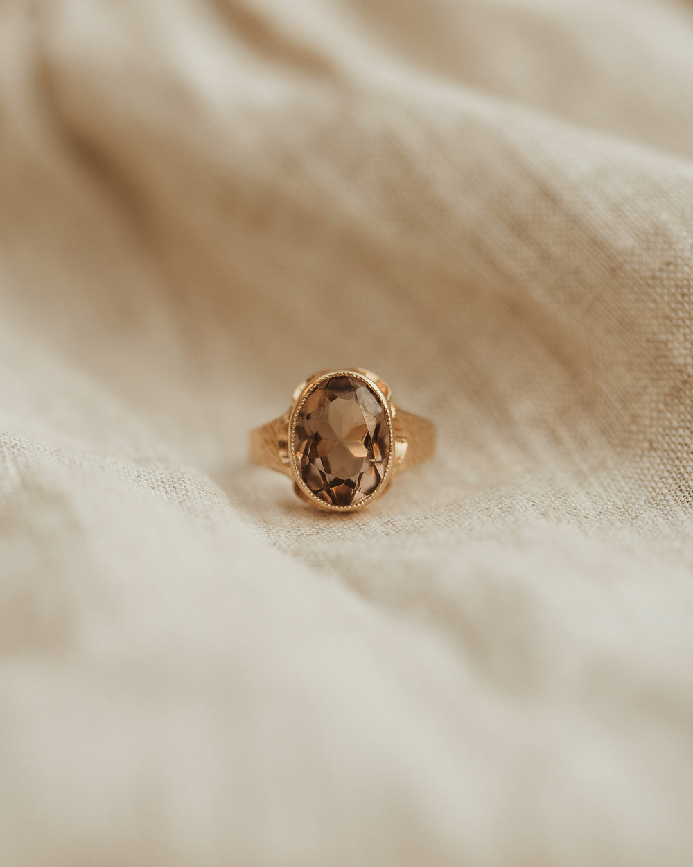 Joana 9ct Gold Smoky Quartz Ring