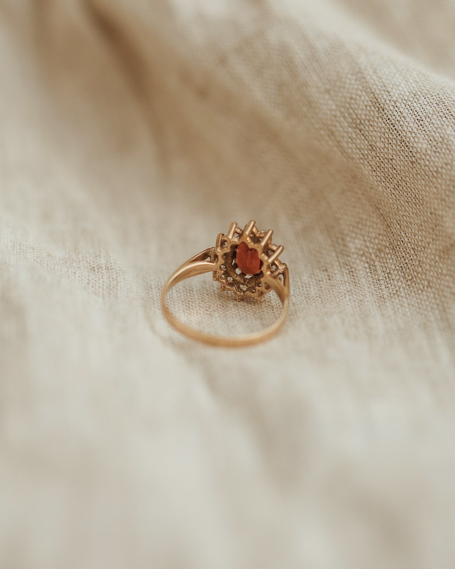 Madeline 9ct Gold Garnet Cluster Ring