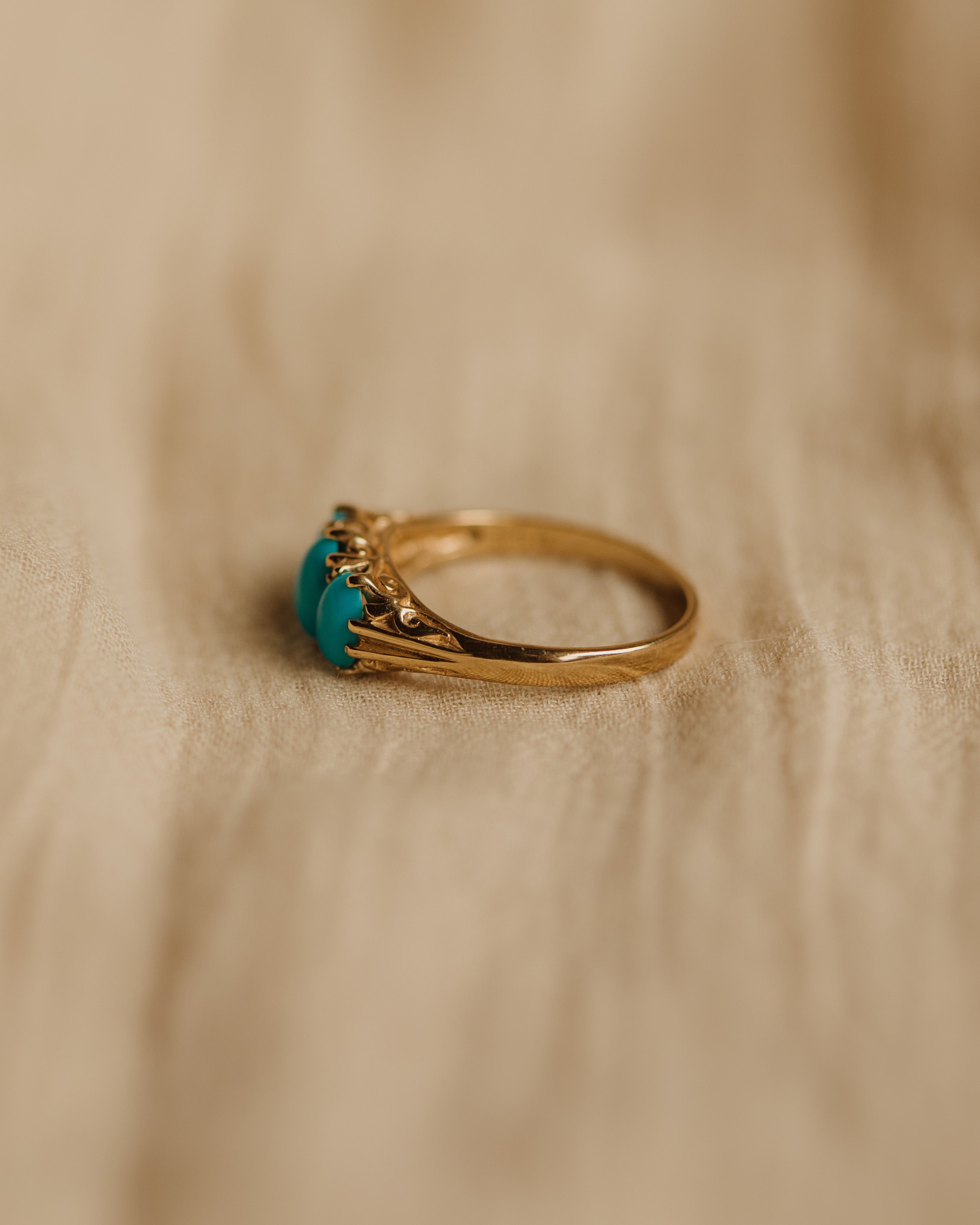 Jean Vintage 9ct Gold Turquoise Ring